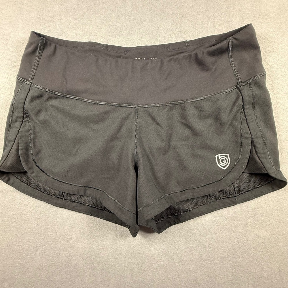 Goal Five Women Black Soccer Training Shorts Size Small Reflective Logo